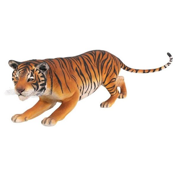 Bengal Tiger Statue Fiberglass Large colored Cat Realistic Garden Sculpture